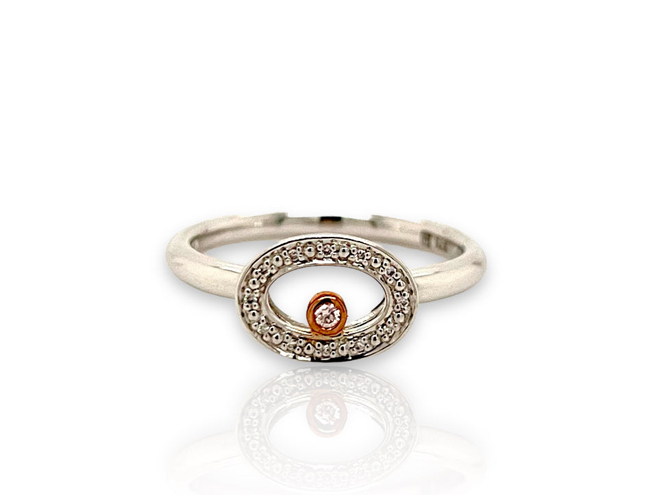 9ct rose gold Pink Caviar ring 9ct rose gold Pink Caviar ring