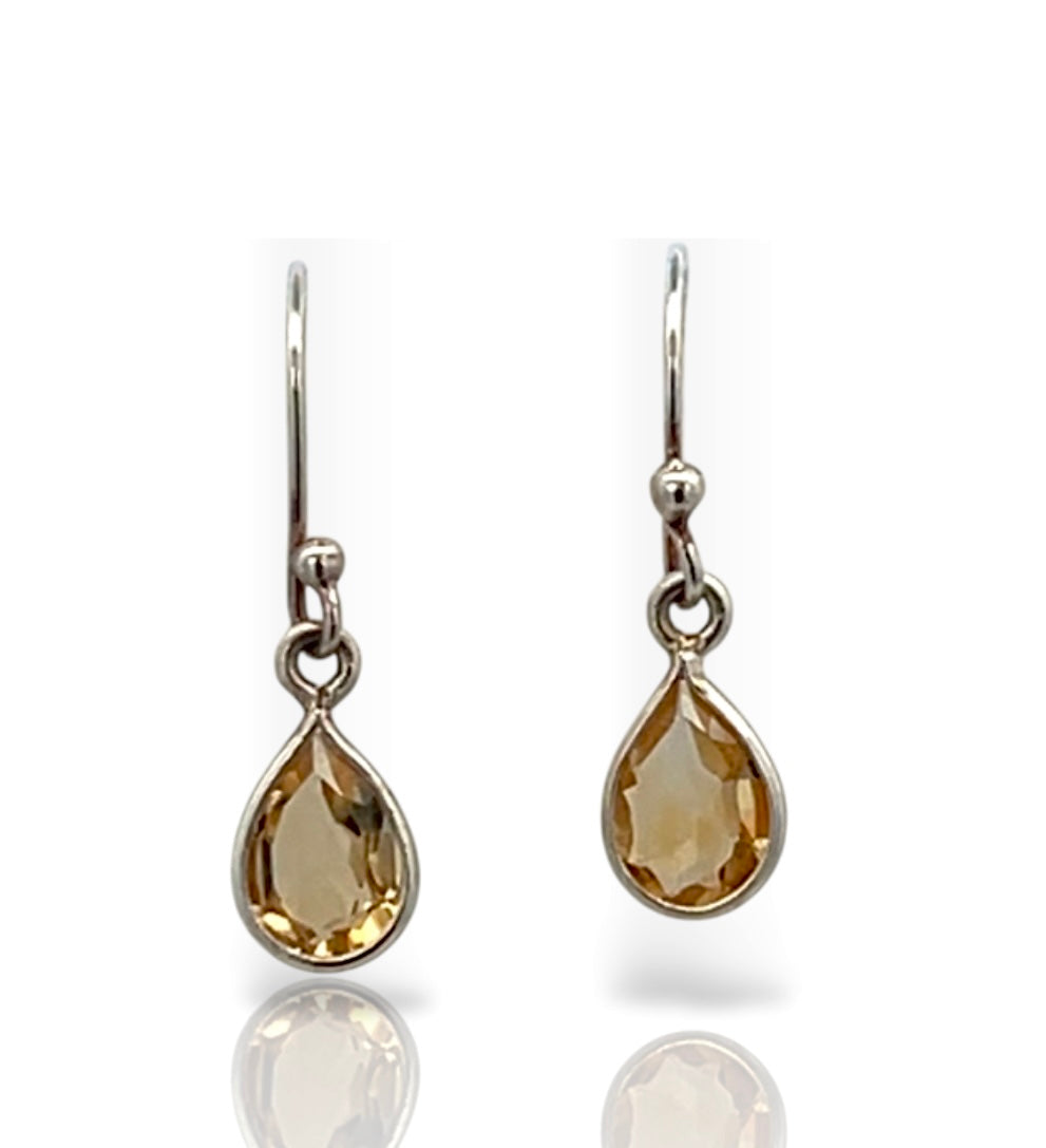 Citrine Bezel Drops