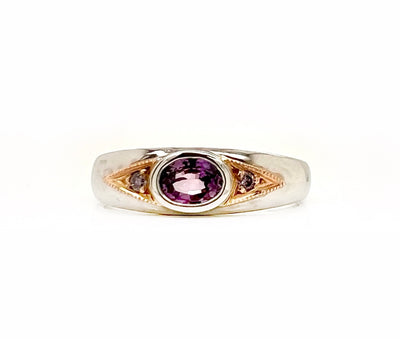 Pink-Purple Sapphire Ring
