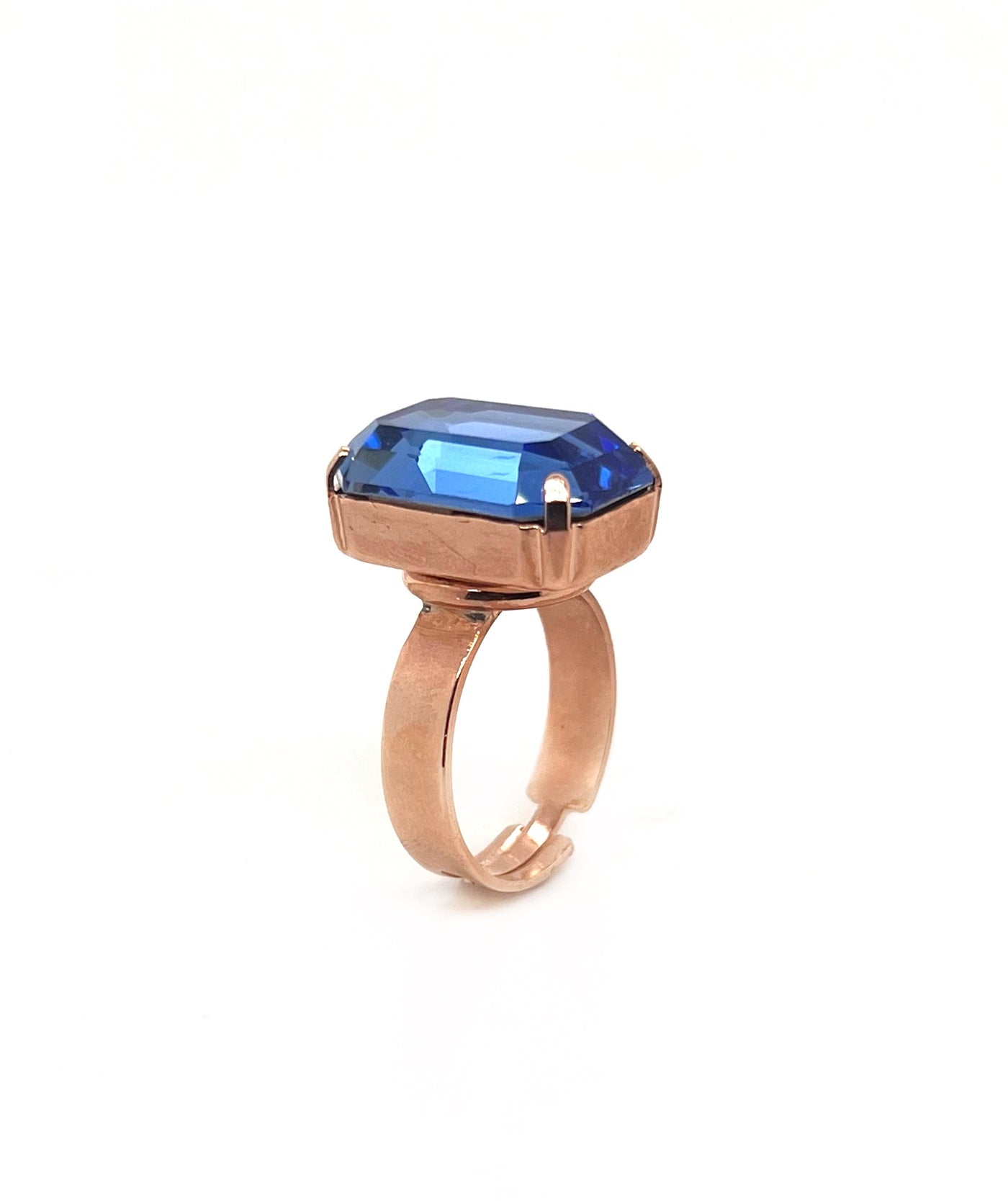 Blue Crystal Stone Ring