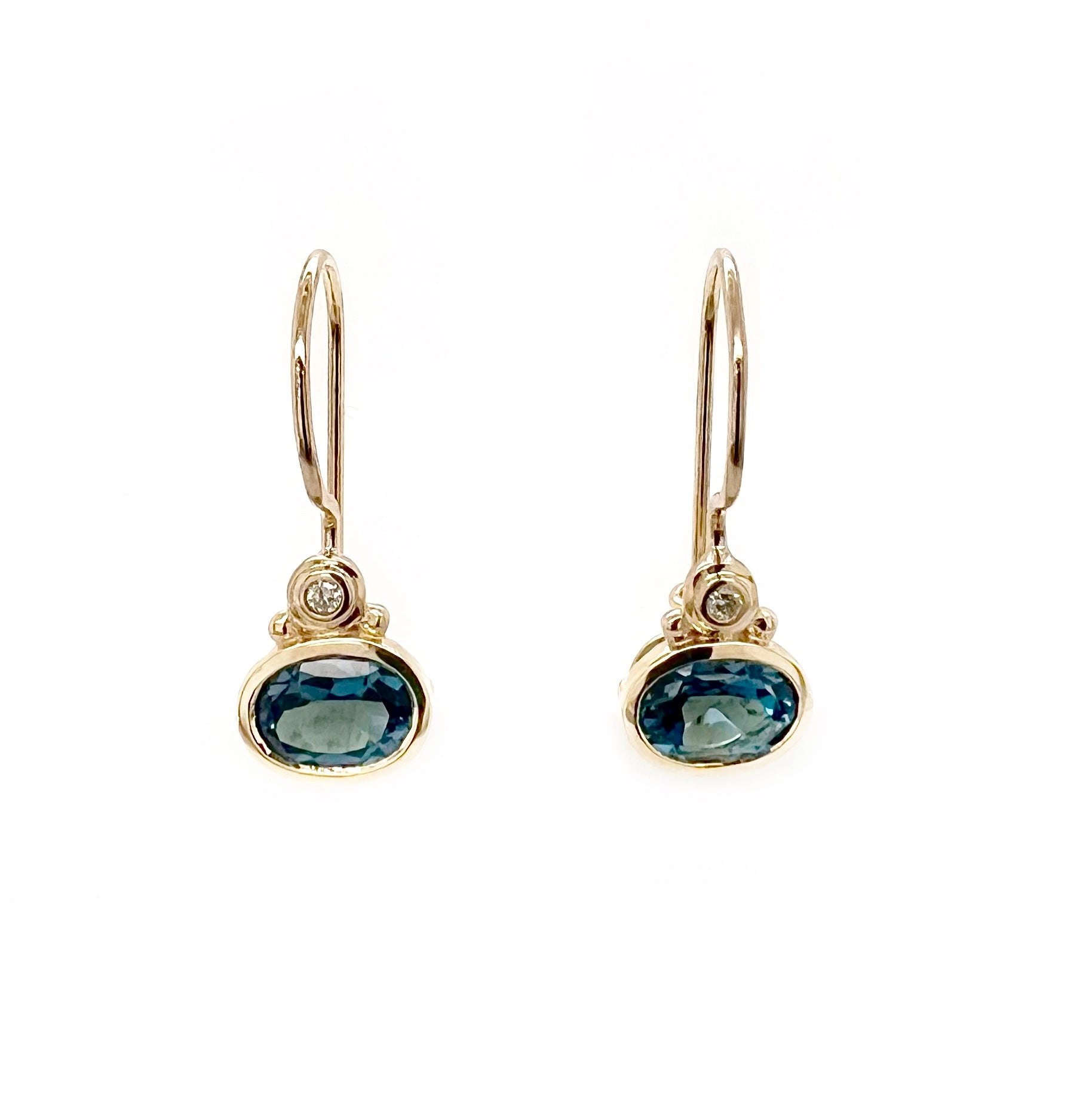 London Blue Topaz Earrings – Haab Designer Jewellers