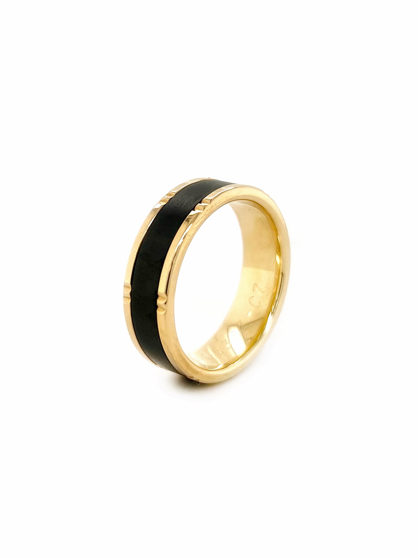 Men's Zirconum Inlay Ring