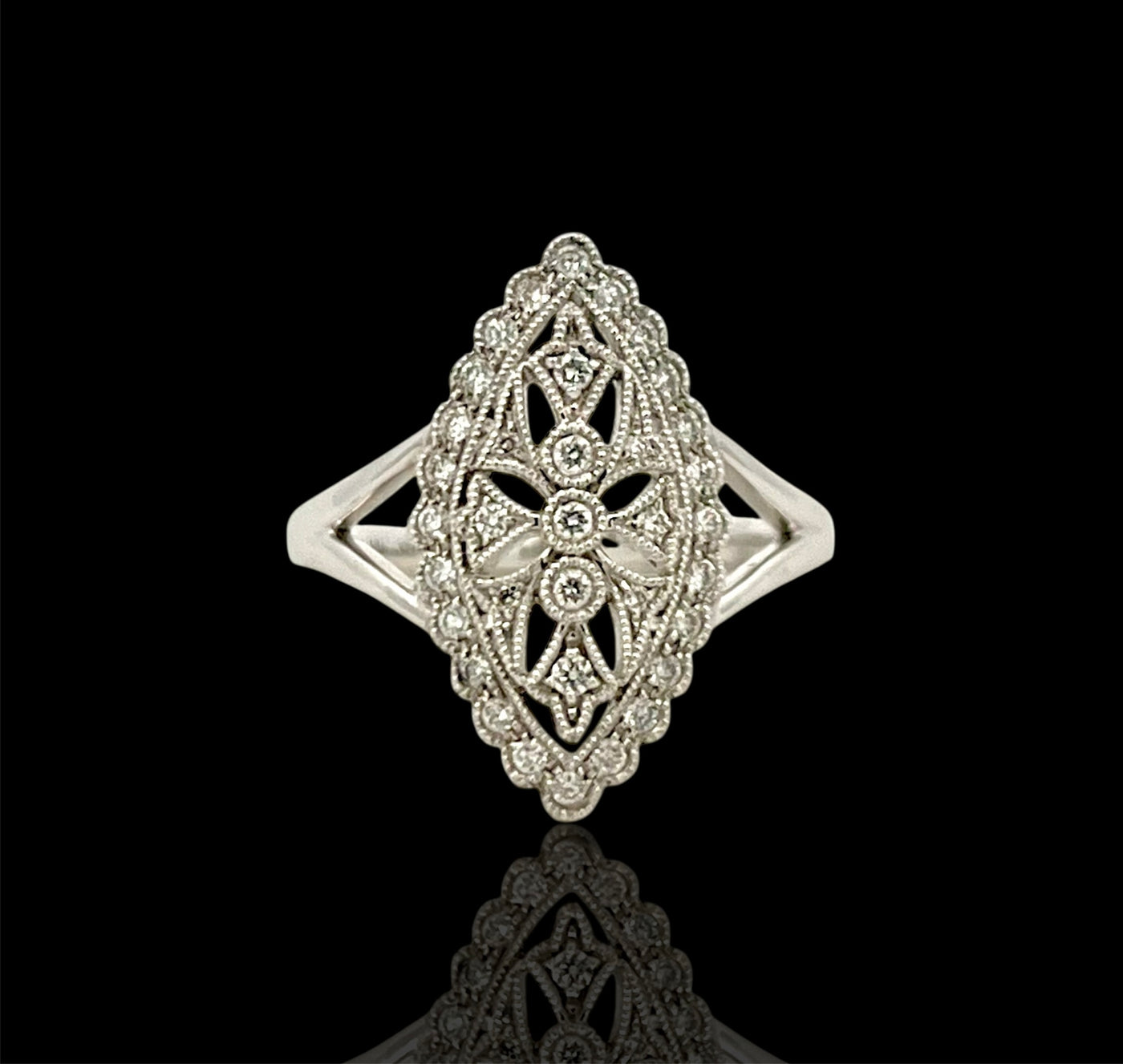 Vintage Style Diamond Ring