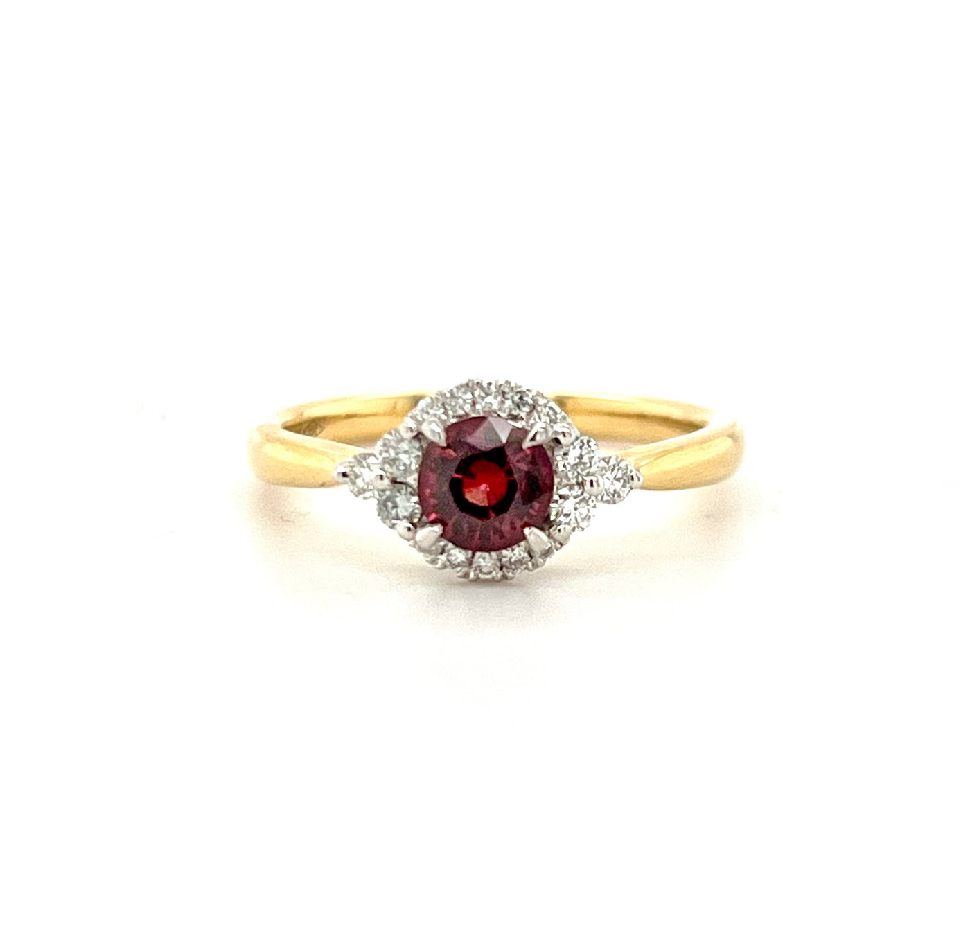2- tone ruby ring