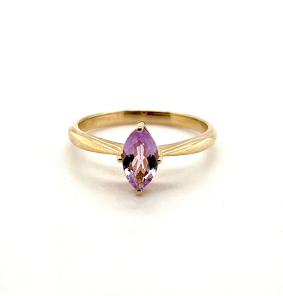 Marquise amethyst ring