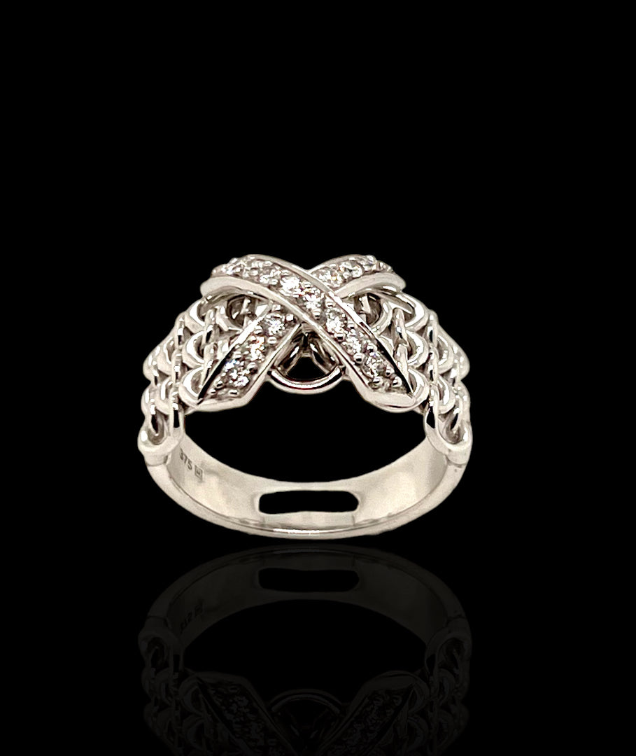 Link Pattern Wide Band Ring – Haab Designer Jewellers