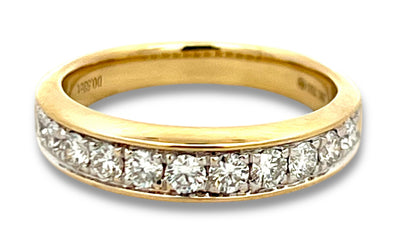 Diamond Grain Set Band