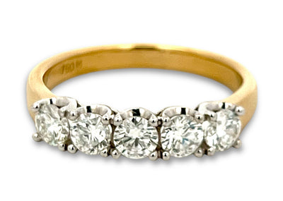 Tulip Set Diamond Ring