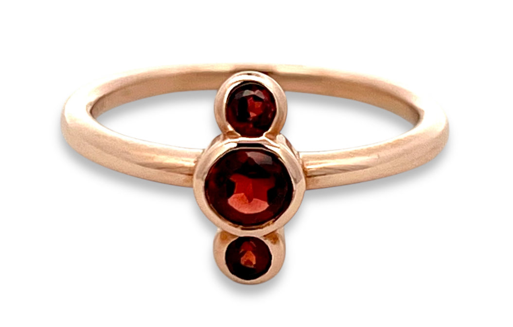 3 Garnet Ring