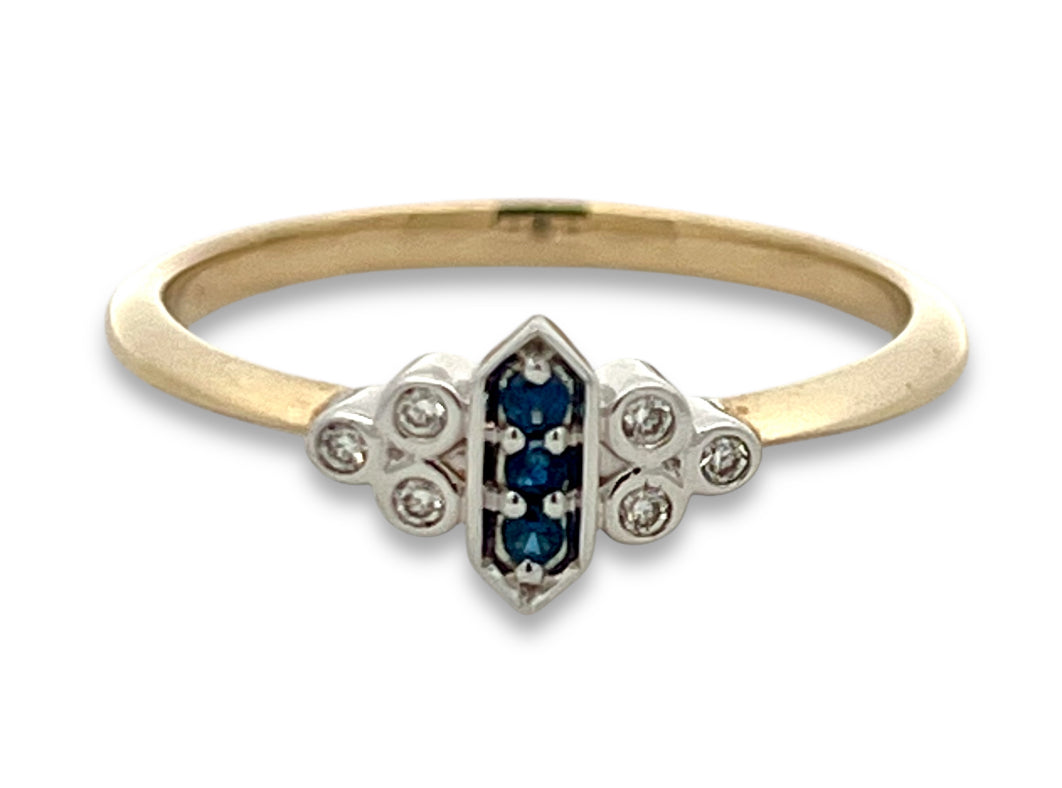 Sapphire & Diamond Ring