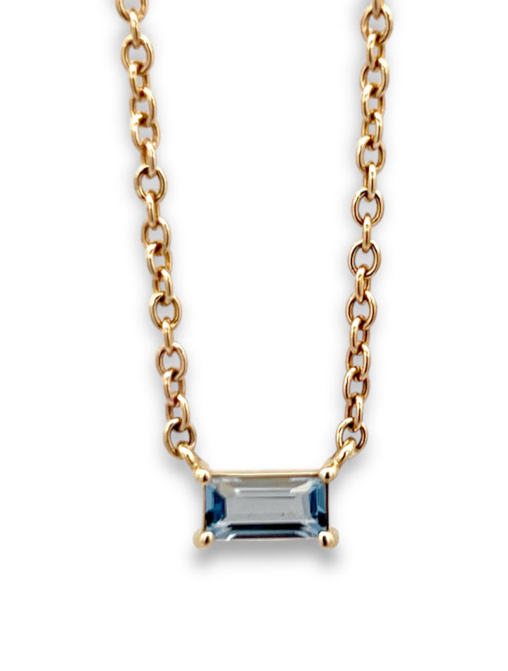 Ceylon Sapphire Baguette Diamond