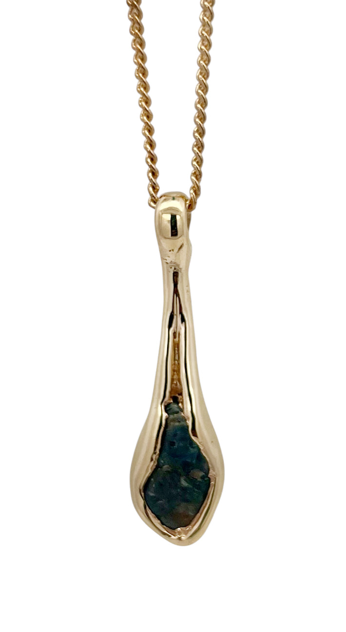 Sapphire Drop Magma Pendant