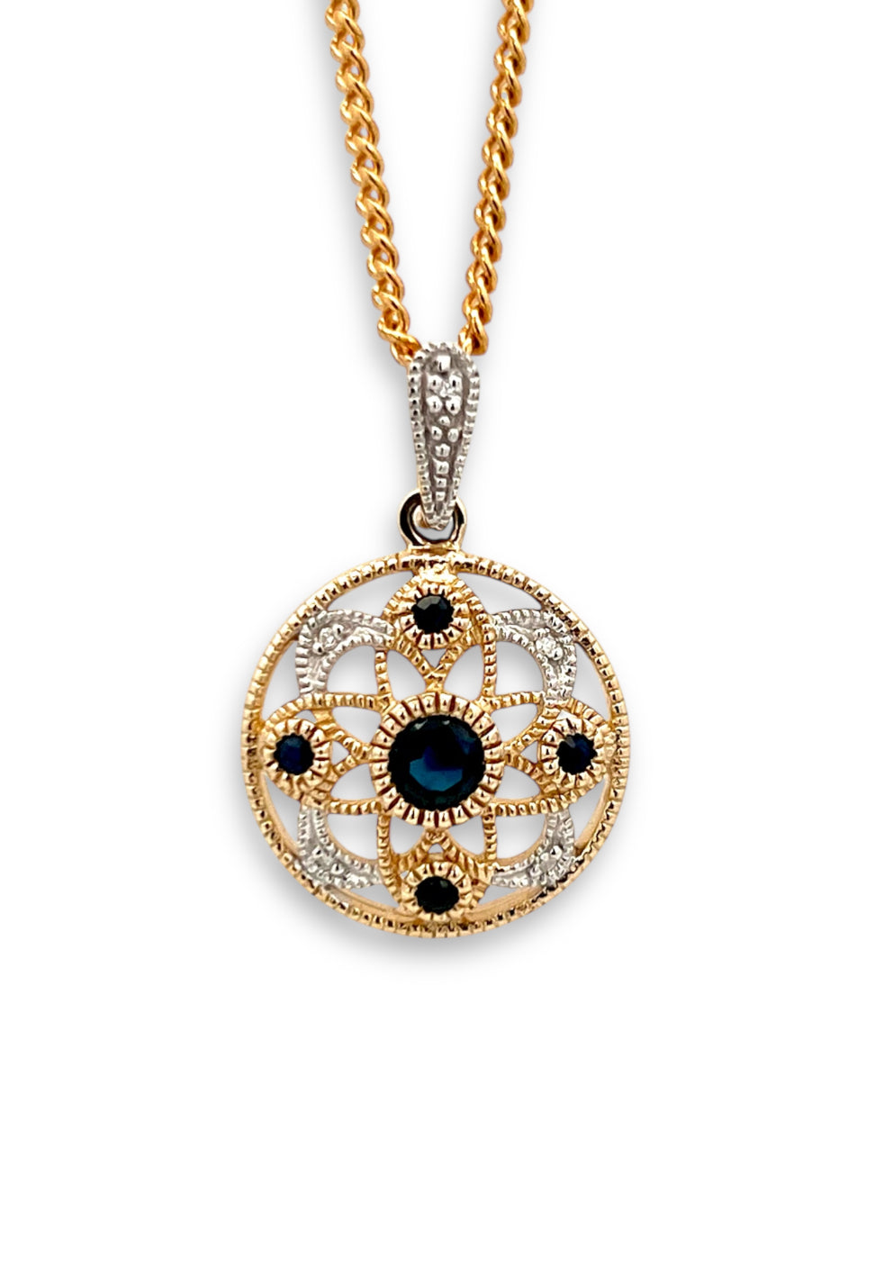 Sapphire & Diamond pendant