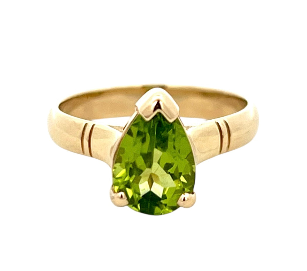 Claw Set Peridot Ring
