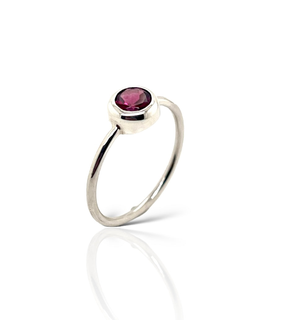 Rhodolite Garnet Ring