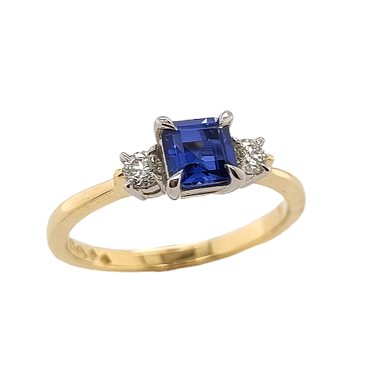 Sapphire & Diamond Ring