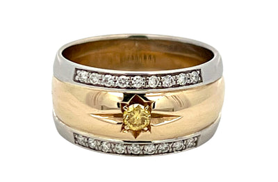 Fancy Intense Yellow Diamond Ring