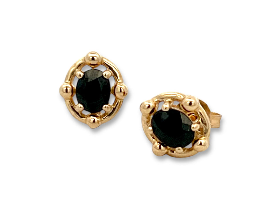 Dark Sapphire studs