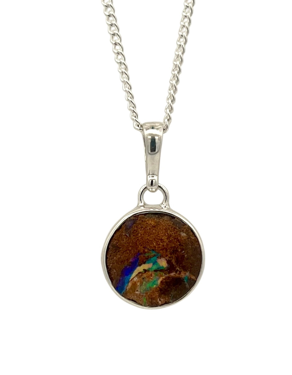 Sterling Silver Boulder Opal