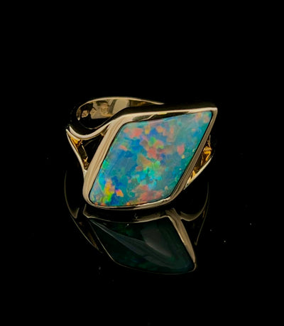 Crystal Opal Ring