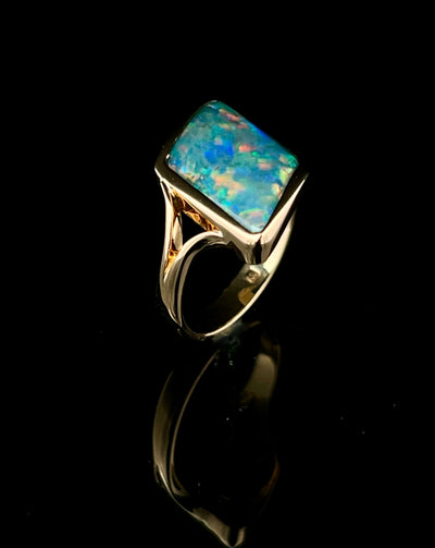 Crystal Opal Ring