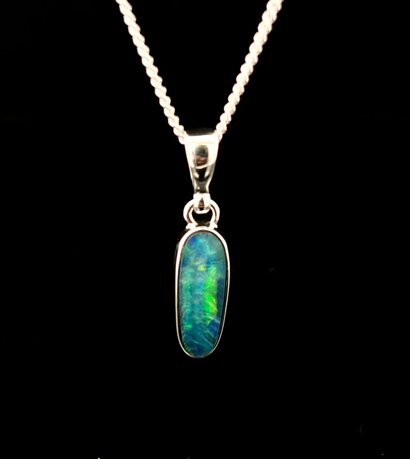 Free Form Opal Doublet Pendant