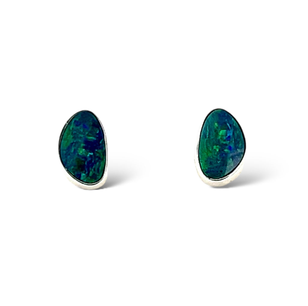 Blue/Green Opal Studs