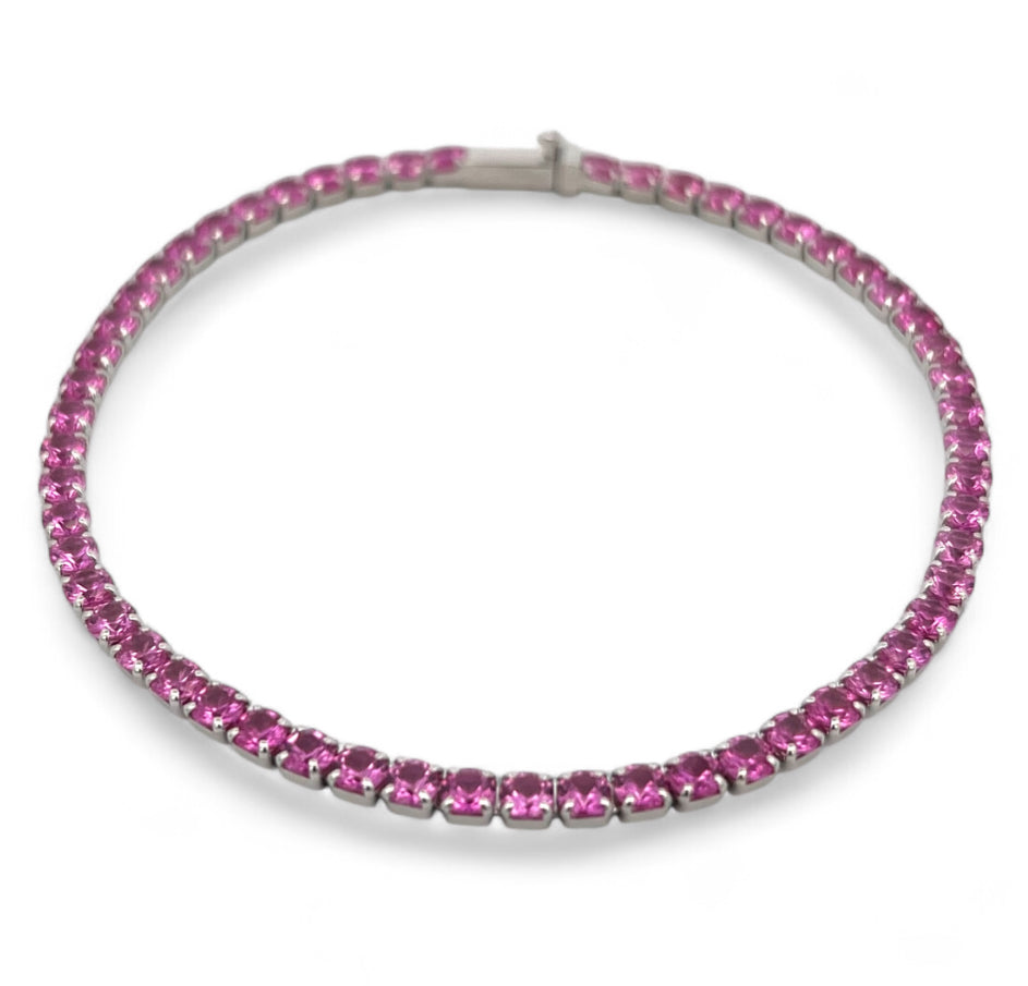Pink CZ Tennis bracelet