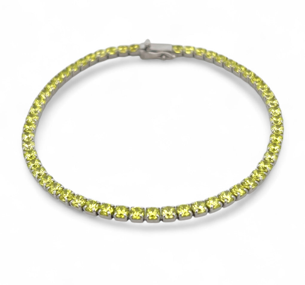 Apple Green CZ Tennis