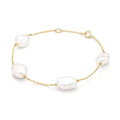 Freshwater Keshi Pearl Bracelet