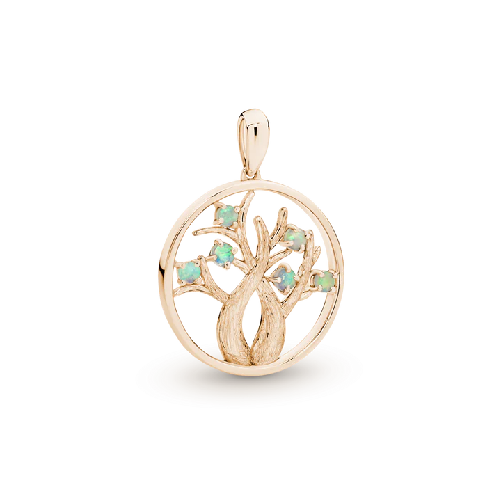 Boab tree Opal Pendant