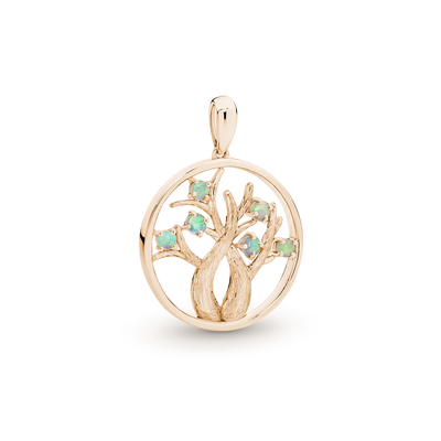 Boab tree Opal Pendant