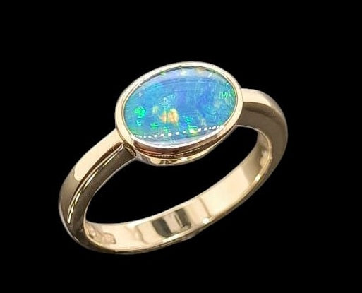 Doublet Opal Ring