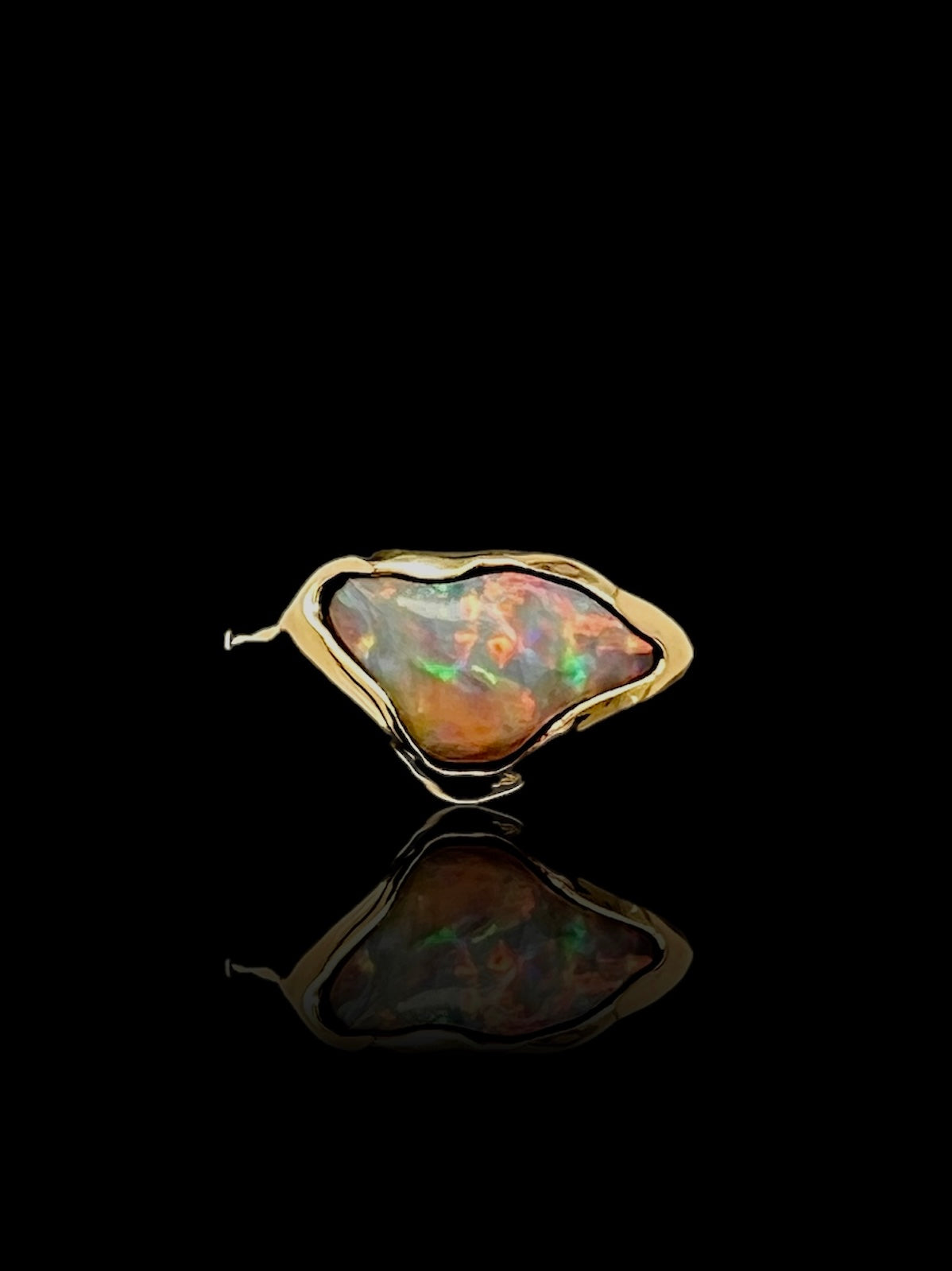 Freeform Crystal Opal Ring