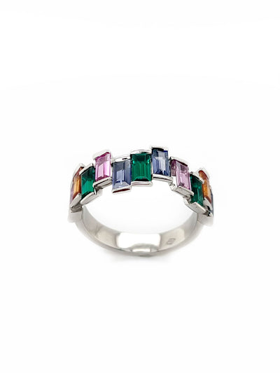 Multi - Coloured Stone Ring